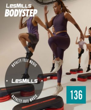 Hot Sale New Q3 2024 LesMills BODY STEP 136 DVD, CD NOTES