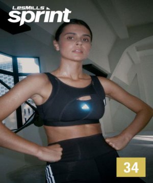 Hot Sale New Q1 2024 LesMills Routines SPRINT 34 DVD+CD+NOTES
