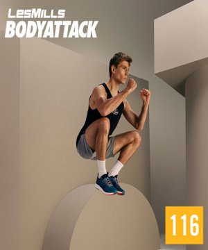 Hot Sale New Q2 2022 LesMills BODY ATTACK 116 DVD, CD & Notes