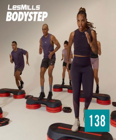 Hot Sale New Q1 2025 LesMills BODY STEP 138 DVD, CD NOTES