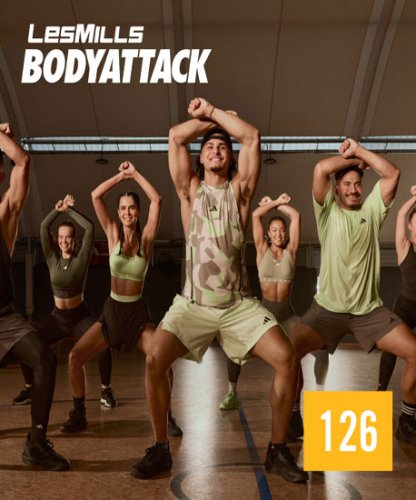 Hot Sale New Q4 2024 LesMills BODY ATTACK 126 DVD, CD & Notes