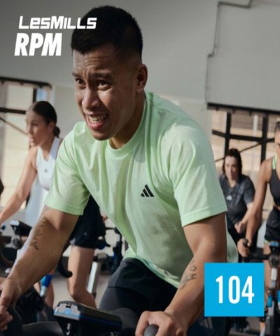 Hot Sale New Q4 2024 LesMills RPM 104 DVD, CD & Notes