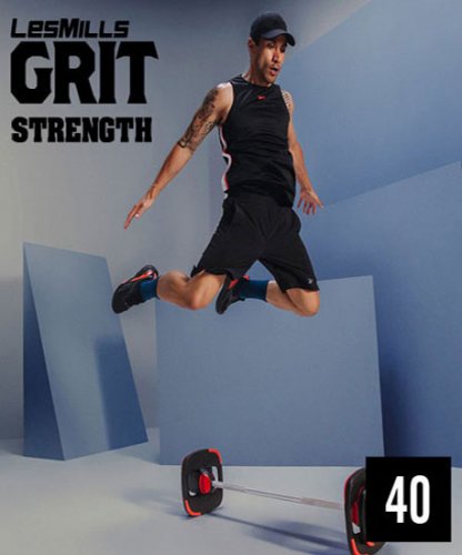 Hot Sale New Q2 2022 LesMills GRIT STRENGTH 40 DVD, CD & Notes