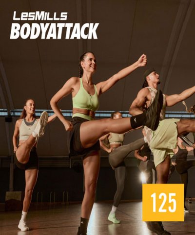 Hot Sale New Q3 2024 LesMills BODY ATTACK 125 DVD, CD & Notes