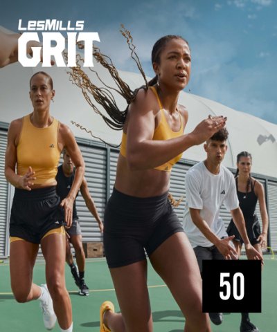 Hot Sale New Q3 2024 LesMills GRIT STRENGTH 50 DVD, CD & Notes